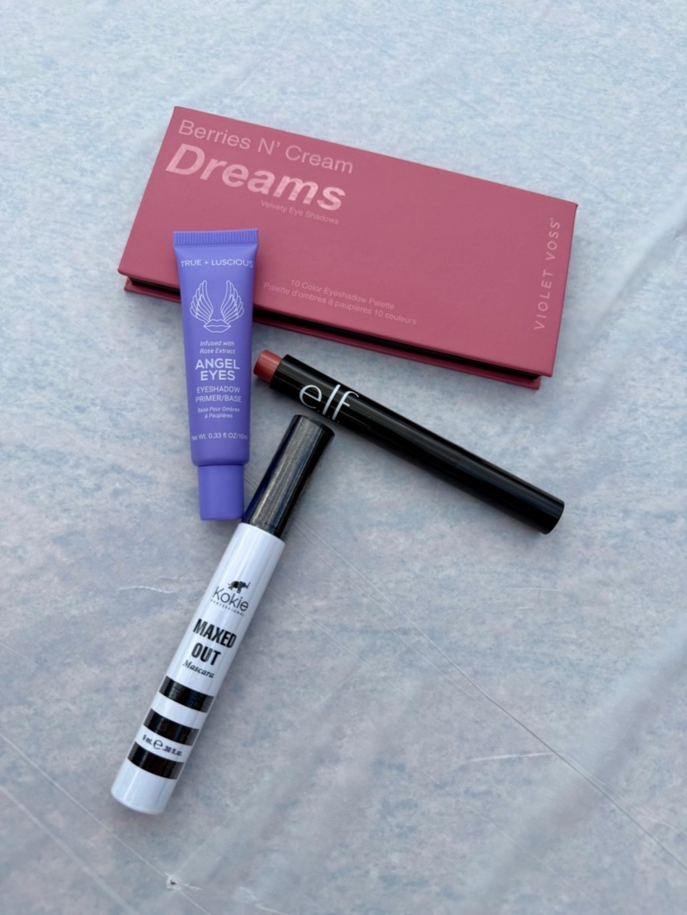 Makeup Bundle Violet Voss Palette Primer Mascara Lip Oil Total Retail Value $76